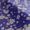 White Red Floral Royal Blue Cotton